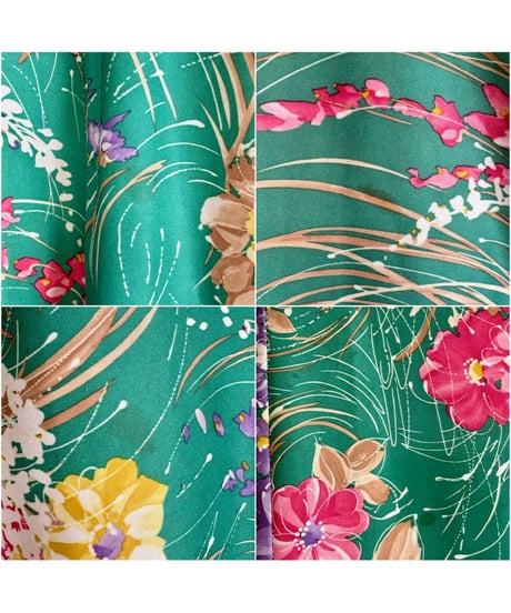70s flower easy dress