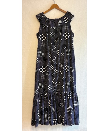 70s polka dots dress