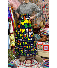 70s fruits & flower skirt