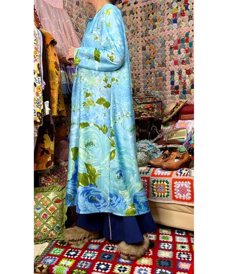70s flower print dress