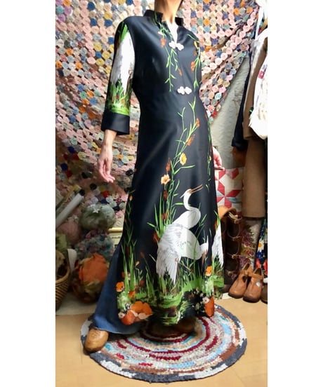 60s alice of california oriental dress