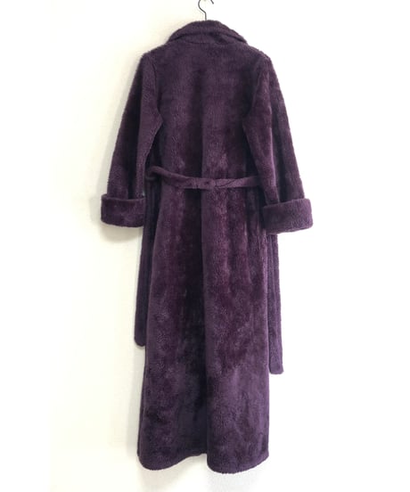 70s fleece eco fur robe