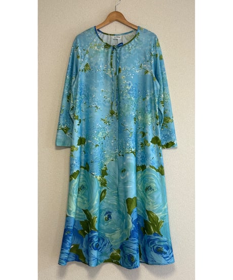 70s flower print dress