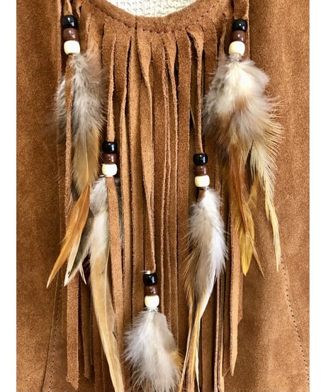 leather and feather halter crop top