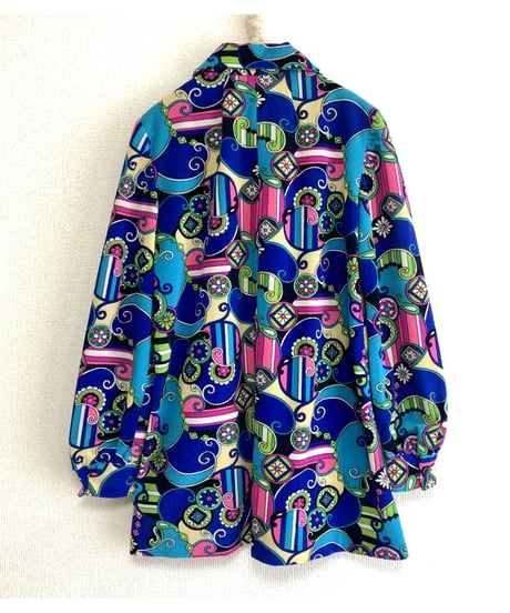 60-70's psychedelic shirt jacket