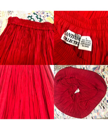 rayon shirring skirt