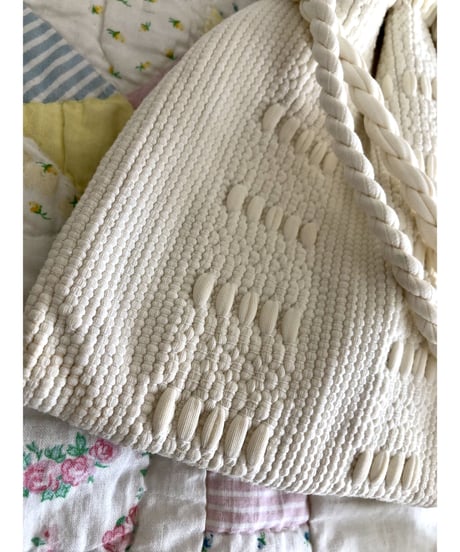 50's nylon woven purse