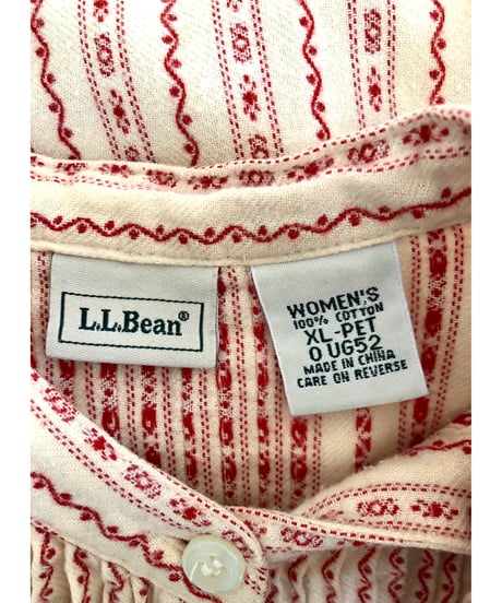 l.l.bean flannel dress（red）