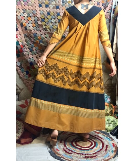 folklore print one-piece