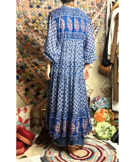 vintage indian cotton dress ③