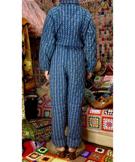 80s quilted jumpsuits