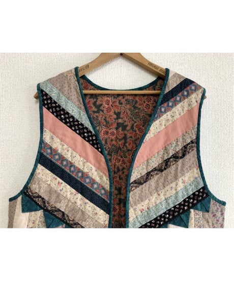 patchwork quilt vest