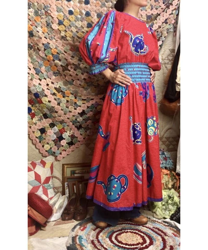 80年代 個性派ワンピース jeanne marc ジェーンマーク ワンピース jeanne marc one-piece | Quilt