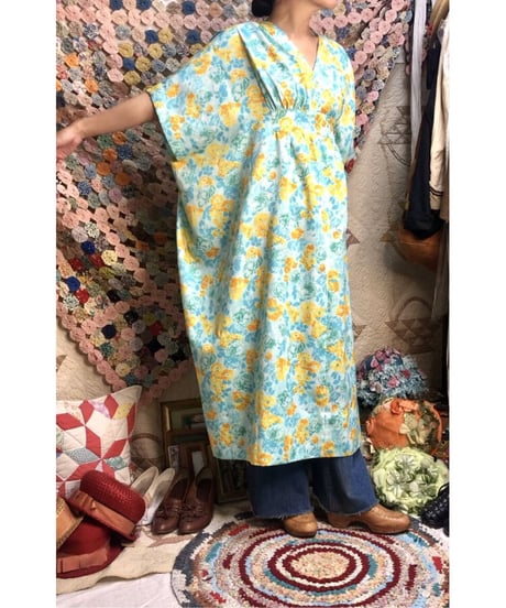 flower kaftan one-piece