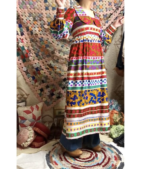 flower striped dress