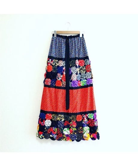 yo-yo quilt skirt