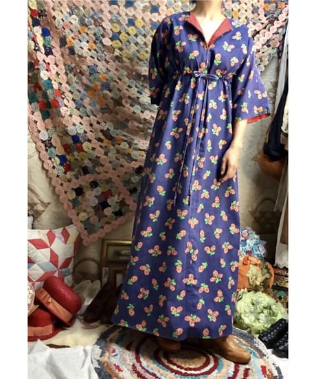 70's belly flower one-piece