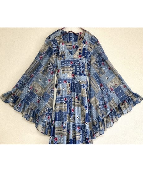 60's angel sleeve dress