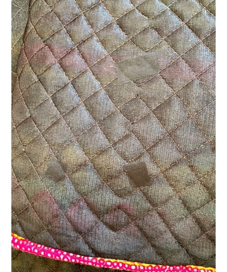 60-70s quilted wide leg pants