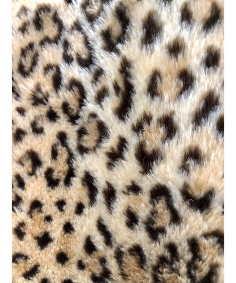 80s faux fur leopard vest