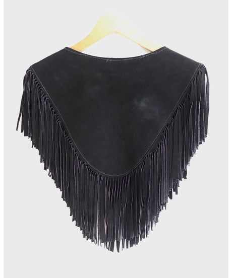 leather fringe collar