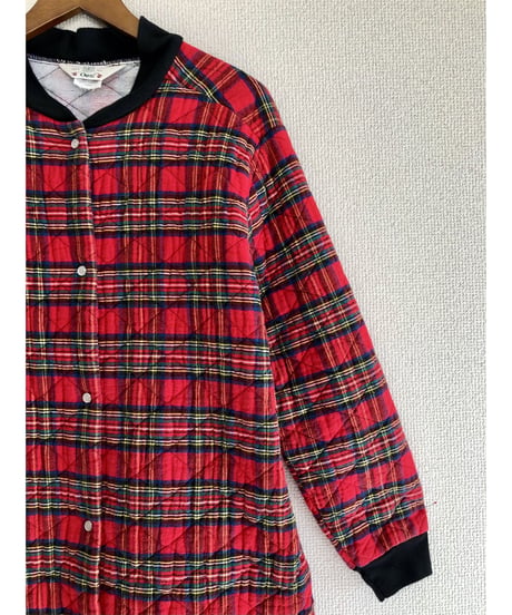 plaid quilting robe