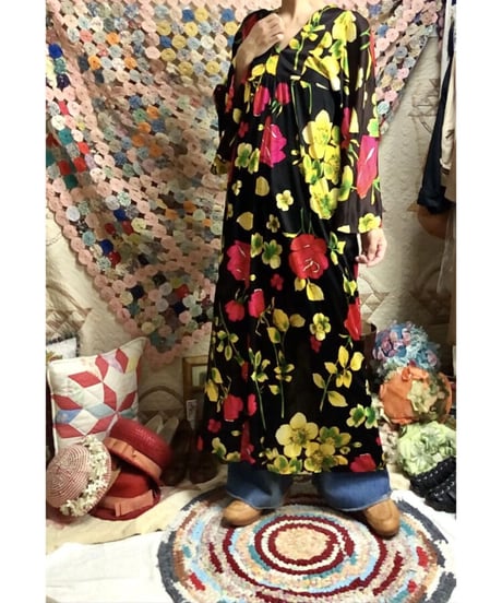 60's flower dress