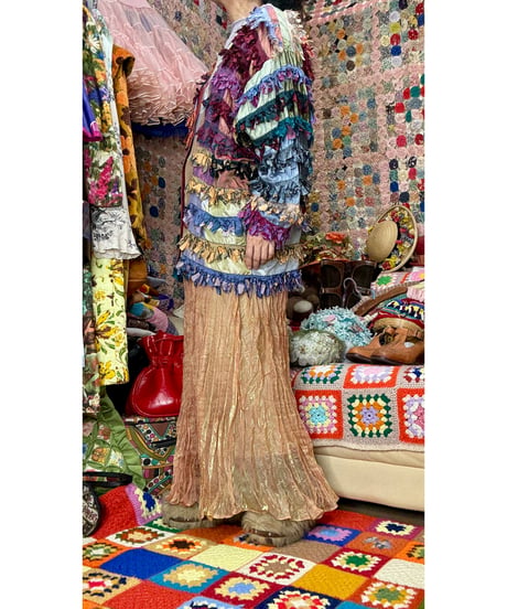 paula sweet silk fringe jacket