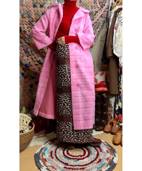 70s fleece fur coat