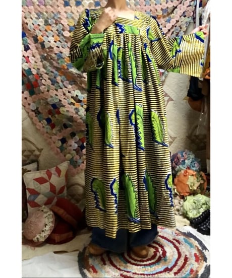 bell sleeve batik dress