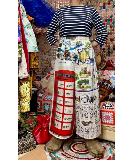 tea towel super wide leg pants A