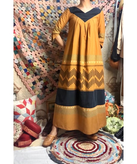 folklore print one-piece