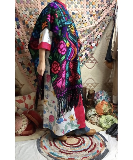 mexican peacock poncho