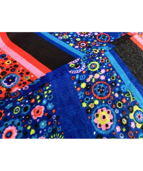 60's flower kaftan dress