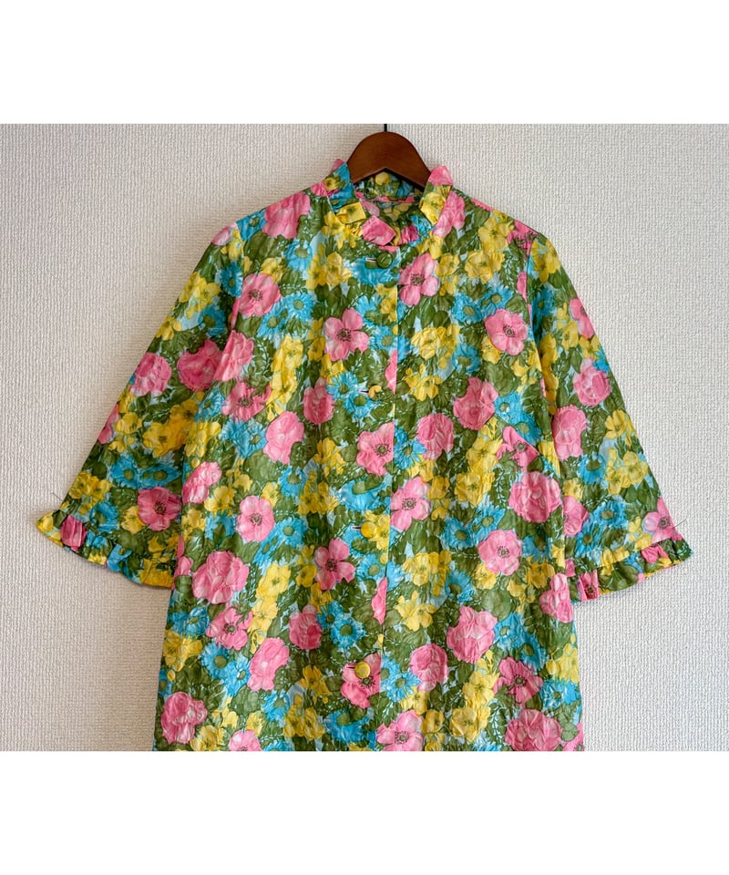 60s emboss flower robe | Quilt