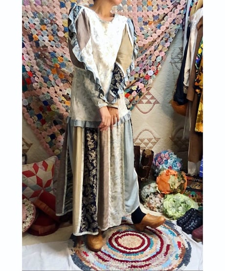 jeanne marc patchwork dress