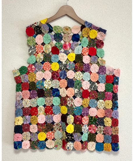 60s yo-yo quilt vest