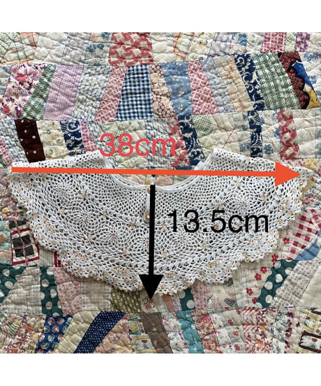 cotton crochet collar