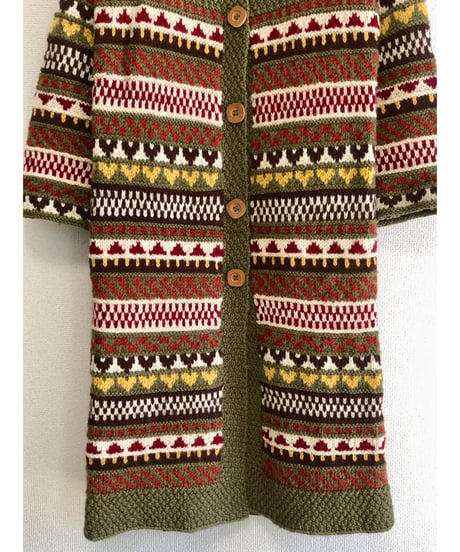hand knit dress coat