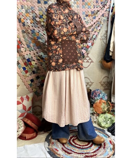 w.face flower patchwork  jacket