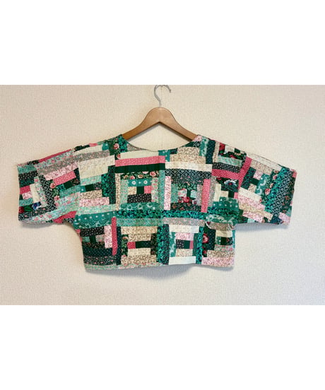 patchwork short tops