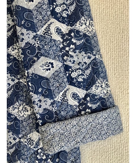 70s patchwork print robe