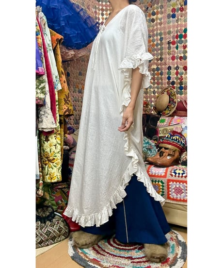 frill easy maxi dress