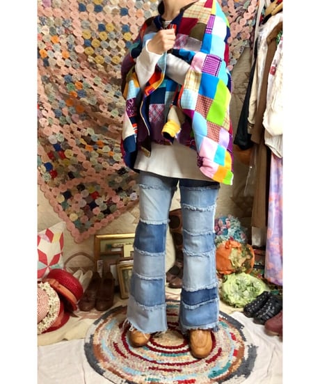 patchwork poncho