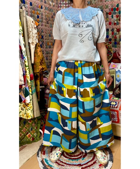 super wide leg pants（60s fabric）