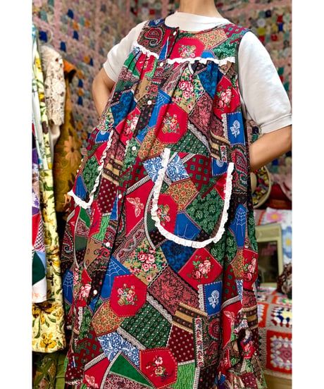 patchwork print tunic
