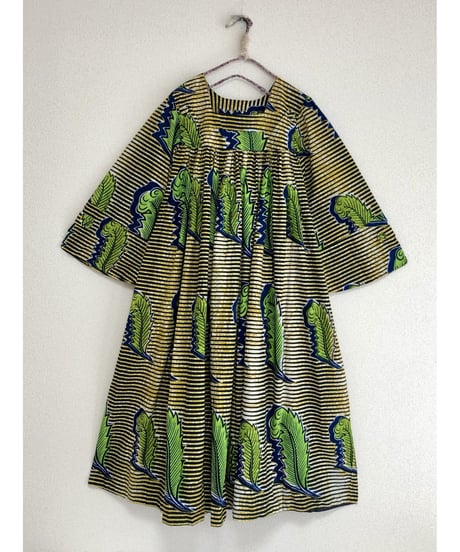 bell sleeve batik dress
