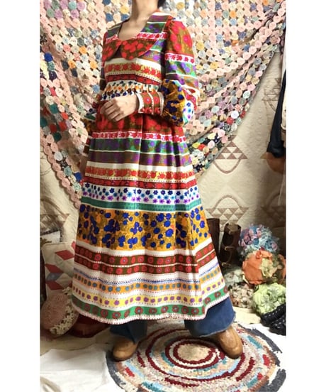 flower striped dress