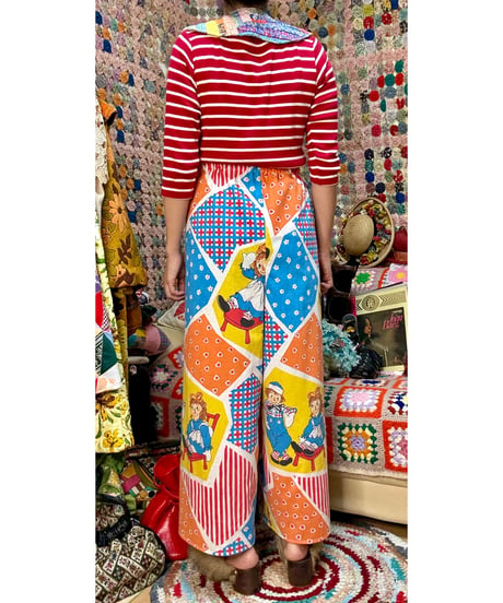 Raggedy Ann & Andy wide leg pants（A）