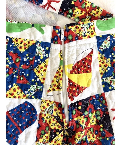 patchwork print quilting skirt